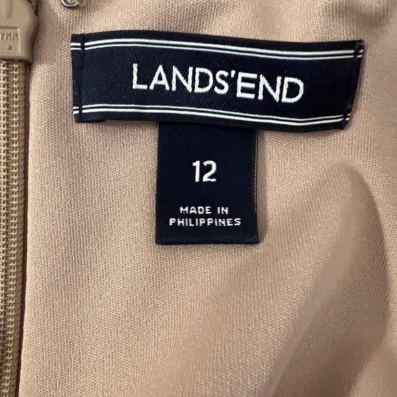 EUC Lands’ End Animal Print Knit Dress. Size 12. - Picture 6 of 7